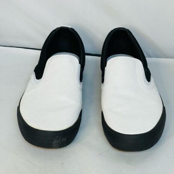 Hurley Men's Black and White Slip-On Sneakers - Picture 3 of 7